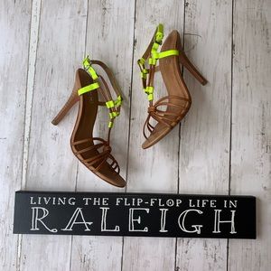 Coach | Lana Heels Brown & Neón